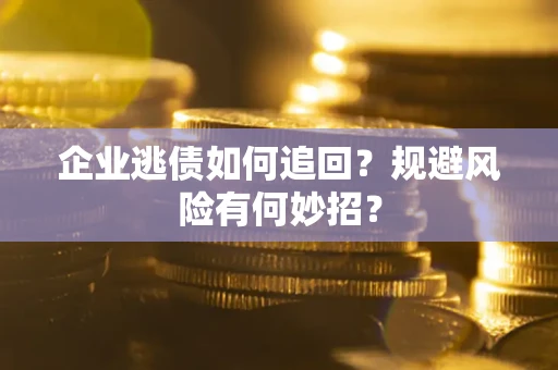 武汉企业逃债如何追回？规避风险有何妙招？