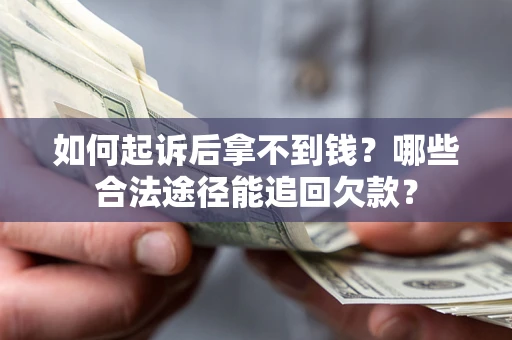 武汉如何起诉后拿不到钱？哪些合法途径能追回欠款？