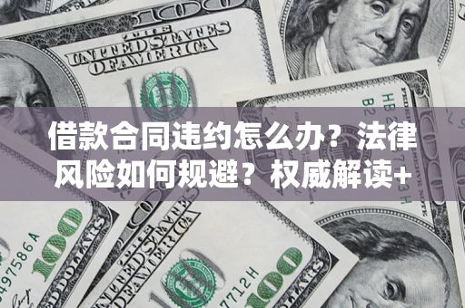 武汉借款合同违约怎么办？法律风险如何规避？权威解读+实用指南