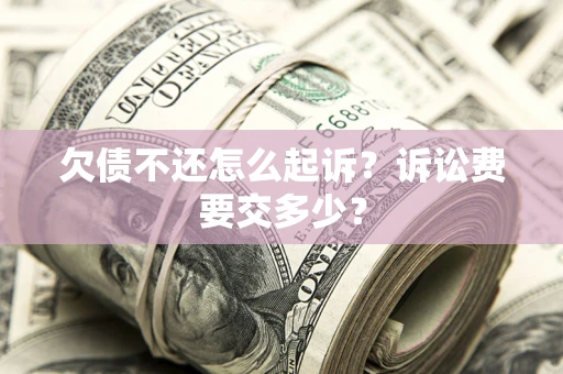 武汉欠债不还怎么起诉？诉讼费要交多少？