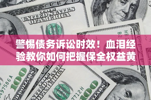 武汉警惕债务诉讼时效！血泪经验教你如何把握保全权益黄金期