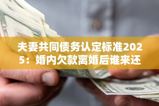 武汉夫妻共同债务认定标准2025:婚内欠款离婚后谁来还? 武汉夫妻共同债务认定标准2025:婚内欠款离婚后谁来还?