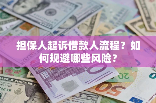 武汉担保人起诉借款人流程？如何规避哪些风险？