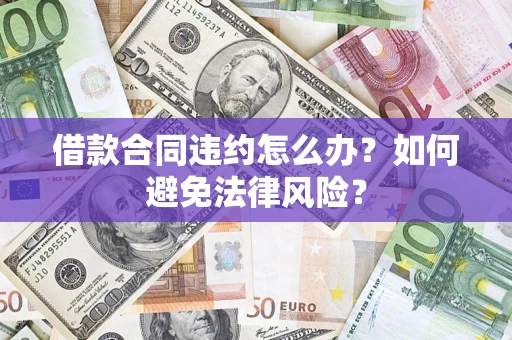 武汉借款合同违约怎么办？如何避免法律风险？